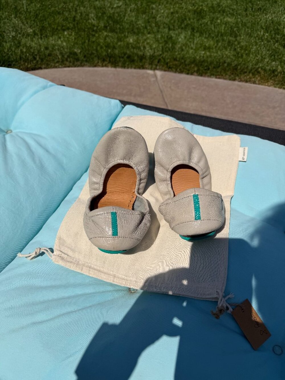 Tieks Gray size 8 good condition